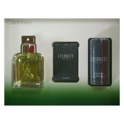 ETERNITY For Men by Calvin Klein EDT 3.4oz/ .67oz/ Deo 2.6oz - Aura Fragrances
