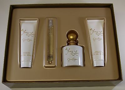 Fancy Love for Women GIFT SET 3.4oz EDP/3oz BL/3oz SG/.34oz Mini EDP - Aura Fragrances