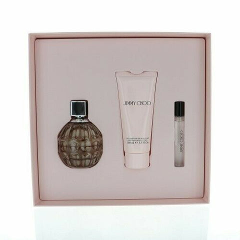 Jimmy Choo Women 3.3oz EDP & .25oz EDP & 3.3oz Body Lotion