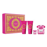 Versace Bright Crystal Absolu 3oz EDP & 3.3oz BSG & 3.3oz Body Lotion & .17oz EDT Mini