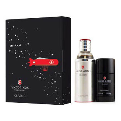 SWISS ARMY CLASSIC For Men by Victorinox EDT 3.4 OZ. / DEO 2.5 OZ. - Aura Fragrances