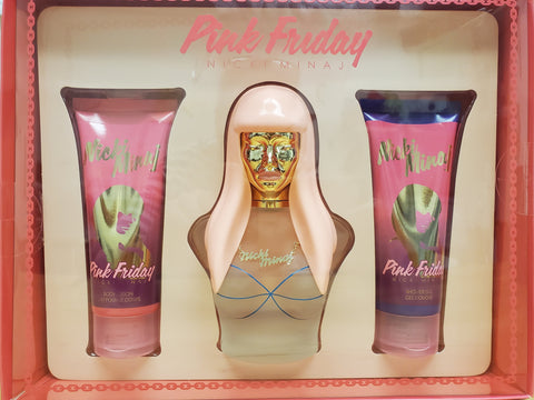 Pink Friday by Nicki Minaj 3.4 Oz & 3.4 Oz Body Lotion & 3.4 Oz Shower Gel for Women