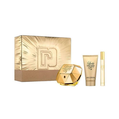 Lady Million Set 2.7oz EDP & 3.4oz Body Lotion & .34oz EDP Mini