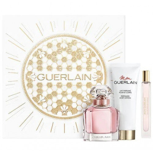Mon Guerlain Florale 1.6 oz & 0.3 oz Eau de Parfum & 2.5 oz Body Lotion EDP For Women General Guerlain