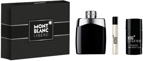 Mont Blanc Legend 3.3oz EDT & .25oz EDT & 2.5oz Deo