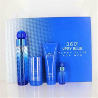 360 Very Blue Men Set 3.4oz EDT & 2.75 Deo & 3oz SG & .25oz Mini