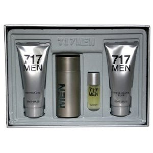 717 Mens Gift Set Perfume, Travel Size, Shower Gel and After Shave Balm Mens Perfume Impression of 212 Men - Aura Fragrances