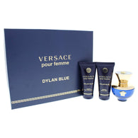 Versace Dylan Blue Women Set 1.7oz EDP & 1.7oz SG & 1.7oz Body Lotion