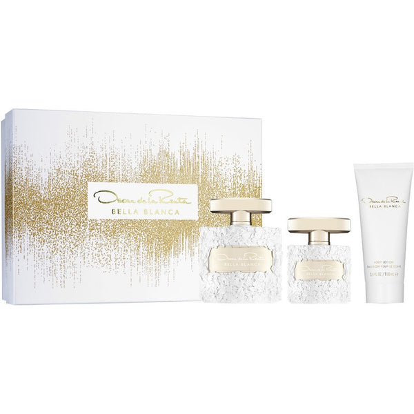 Oscar Bella Blanca Women Set 3.4oz EDP & 1oz EDP & 3.4oz Body Lotion