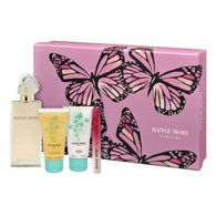 HANAE MORI BUTTERFLY DELUXE SET EDT 3.4oz /SG 1.7oz/ BC1.7oz/.33oz - Aura Fragrances