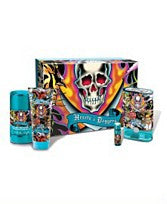 ED HARDY HEARTS & DAGGERS EDT 3.4oz/.25oz/Deo 2.75oz/SG 3.0oz For Men - Aura Fragrances