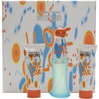 I LOVE LOVE By Moschino EDT 1.7oz/Shower Gel 3.3oz/Body Lotion 3.3oz For Women - Aura Fragrances