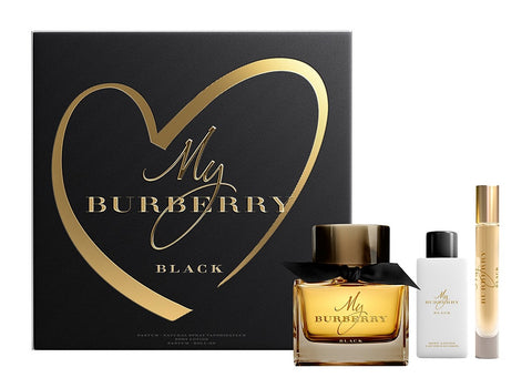 My Burberry Black for Women 3oz Parfum/2.5oz BL/.25oz Mini EDP