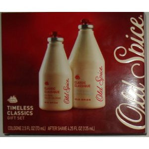 Old Spice Timeless Classics Gift Set Cologne 2.5 Fl Oz (73 Ml) After Shave 4.25 Fl Oz (125 Ml) General Aura Fragrance