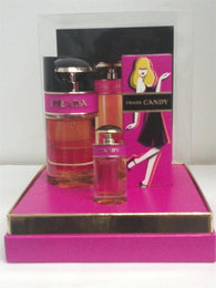 PRADA CANDY 1.7 OZ/2.5 OZ BODY LOTION/.24 OZ EAU DE PARFUM FOR WOMEN - Aura Fragrances
