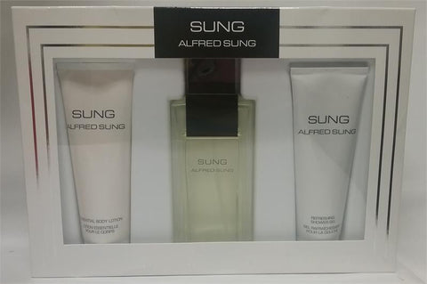 SUNG By Alfred Sung EDT 3.4oz/B.L. 2.5oz/ S.G. 2.5oz For Women - Aura Fragrances