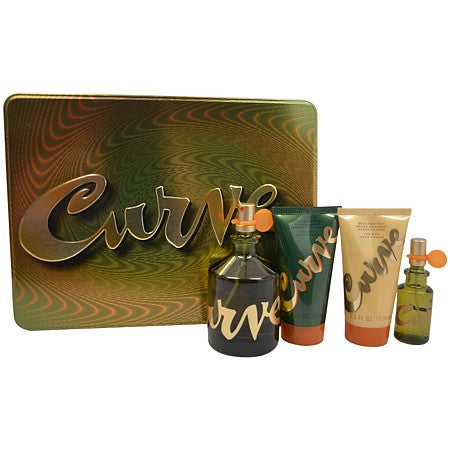 Curve Gift Set for Men 4.2oz EDT/Shampool/After Shave/Mini General Liz Claiborne