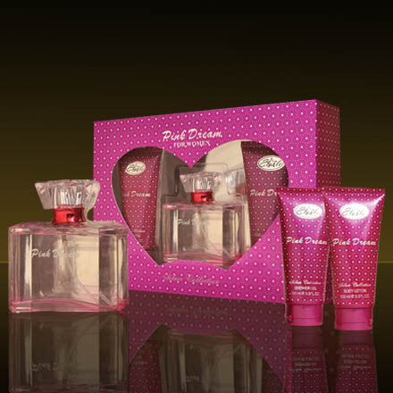 PINK DREAM GIFT SET FOR WOMEN 3.3/ 3.3/ 3.3 OZ - Aura Fragrances
