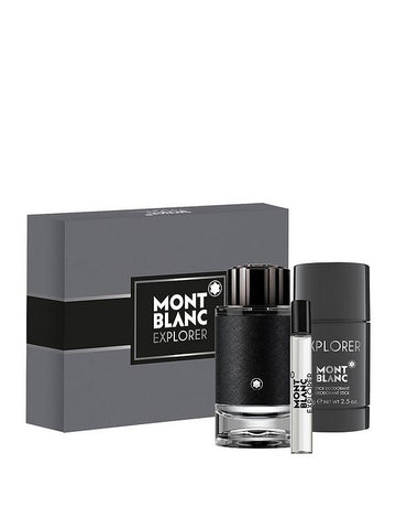 Mont Blanc Explorer Set 3.4oz EDP & .25oz EDP & Deo Stick