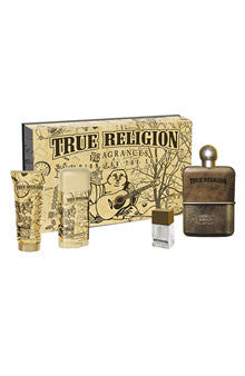 True Religion EDT 3.4 Oz/.25 Oz/Shower G 3.0 Oz/Deodorant 2.75Oz for Men General Aura Fragrance
