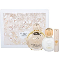 Versace Eros for Women 3.4oz EDP/3.4oz Bl/.3oz Mini