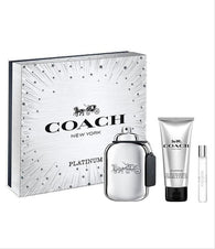 Coach Platinum 3.3oz EDP & .25oz EDP & 3.3oz Shower Gel