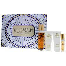 White Diamonds Women Set 3.4oz EDT &  3.4 BL & 3.4 SG & .5oz EDP