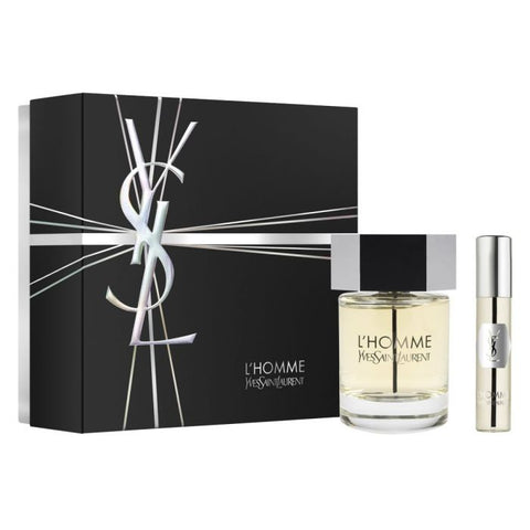 YSL L'Homme Set 3.4oz EDT & .34oz Mini EDT