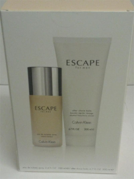 Escape Gift Set Men EDT 3.4/ 6.7 Oz After Shave Balm General Aura Fragrance