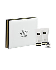 Flora by Gucci Deluxe Gift Set 3pc 2.5oz EDTspray,Body Lotion 3.4oz and 3.4oz Shower Gel - Aura Fragrances
