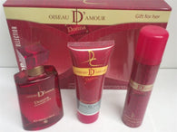 Oiseau D'Amour for Women by Dorall Collection EDP 3.3 Oz./ B. L. 3.3 Oz. /Deo 2.5 Oz. General Aura Fragrance