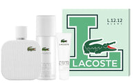 Lacoste Blanc Men Set 3.3oz EDT & 1.6oz SG & 5oz Deo Spray