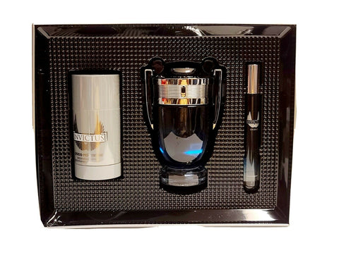 Invictus Legend Gift Set 3.4oz EDP & .34oz EDP & 3.4oz Deodorant