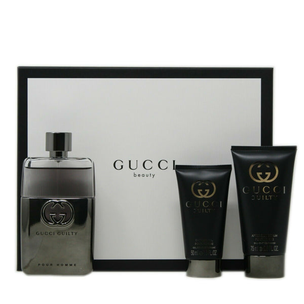 GUCCI GUILTY M 3.0 OZ & 1.6 OZ SG & 2.5 OZ AS for Men EDT General Gucci