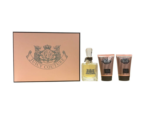 Juicy Couture for Women  Gift Set 3.4oz EDP & 1.7 Body Sorbet & 1.7 Shower Gel