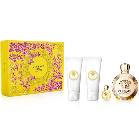 Versace Eros 3.4oz EDP & .17oz EDP & 3.4oz BL & 3.4oz SG