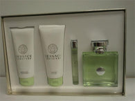 VERSACE VERSENSE 3.4 oz/3.4 oz Body Lotion/3.4 oz Shower Gel & 0.3 oz Bath/Mini perfume/ For Women - Aura Fragrances