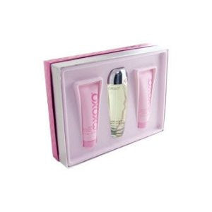 XoXo XoXo 3 pc Gift Set For Women 3.4oz EDP,3oz Satin Body Lotion & 3oz Shower Gel - Aura Fragrances